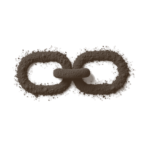 Chain, drawn in coffee grounds