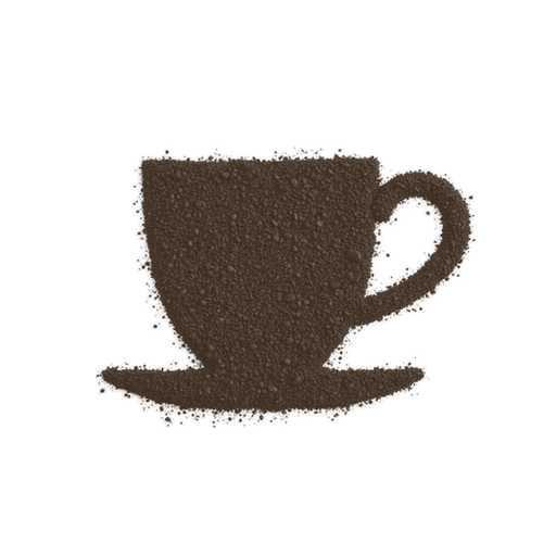 Cup, drawn in coffee grounds