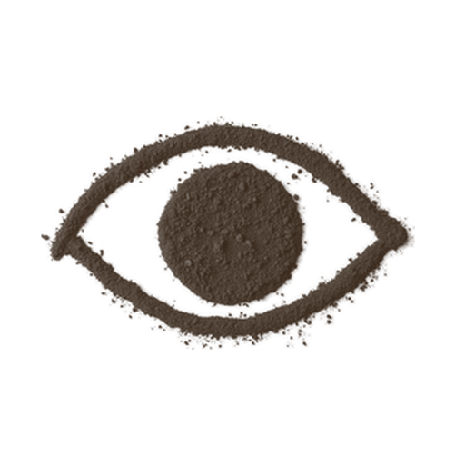 Eye, drawn in coffee grounds