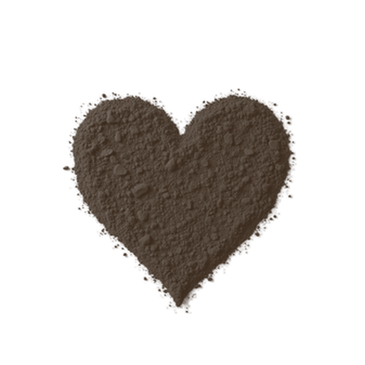Heart, drawn in coffee grounds