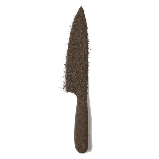 Knife, drawn in coffee grounds