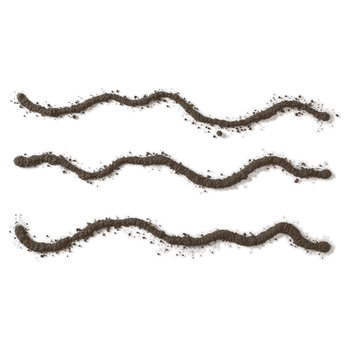 Lines, drawn in coffee grounds