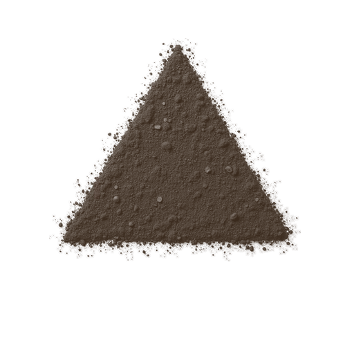 Triangle, drawn in coffee grounds